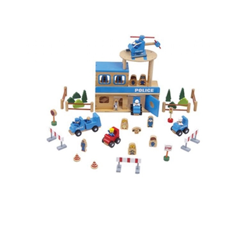 Ahşap Polis Set 54 parça
