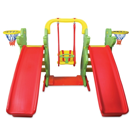 Çift Kaydıraklı Salıncaklı Set 