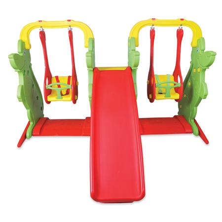 Çift Salıncaklı Kaydıraklı Set