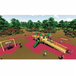 Engelsiz Ahşap Oyun Parkı