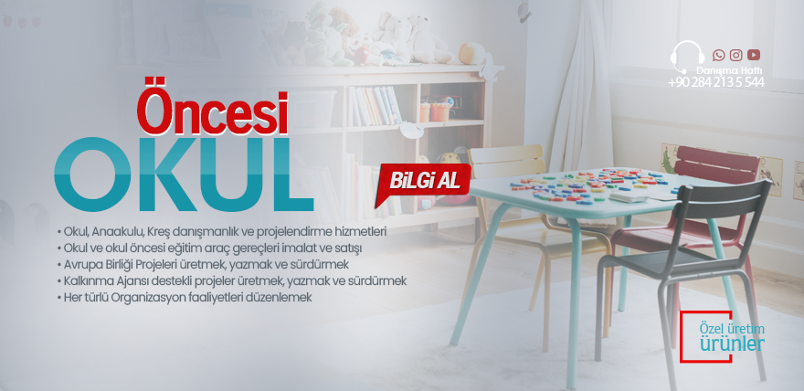 Okul ve okul öncesi eğitim araç gereçleri imalat ve satışı
